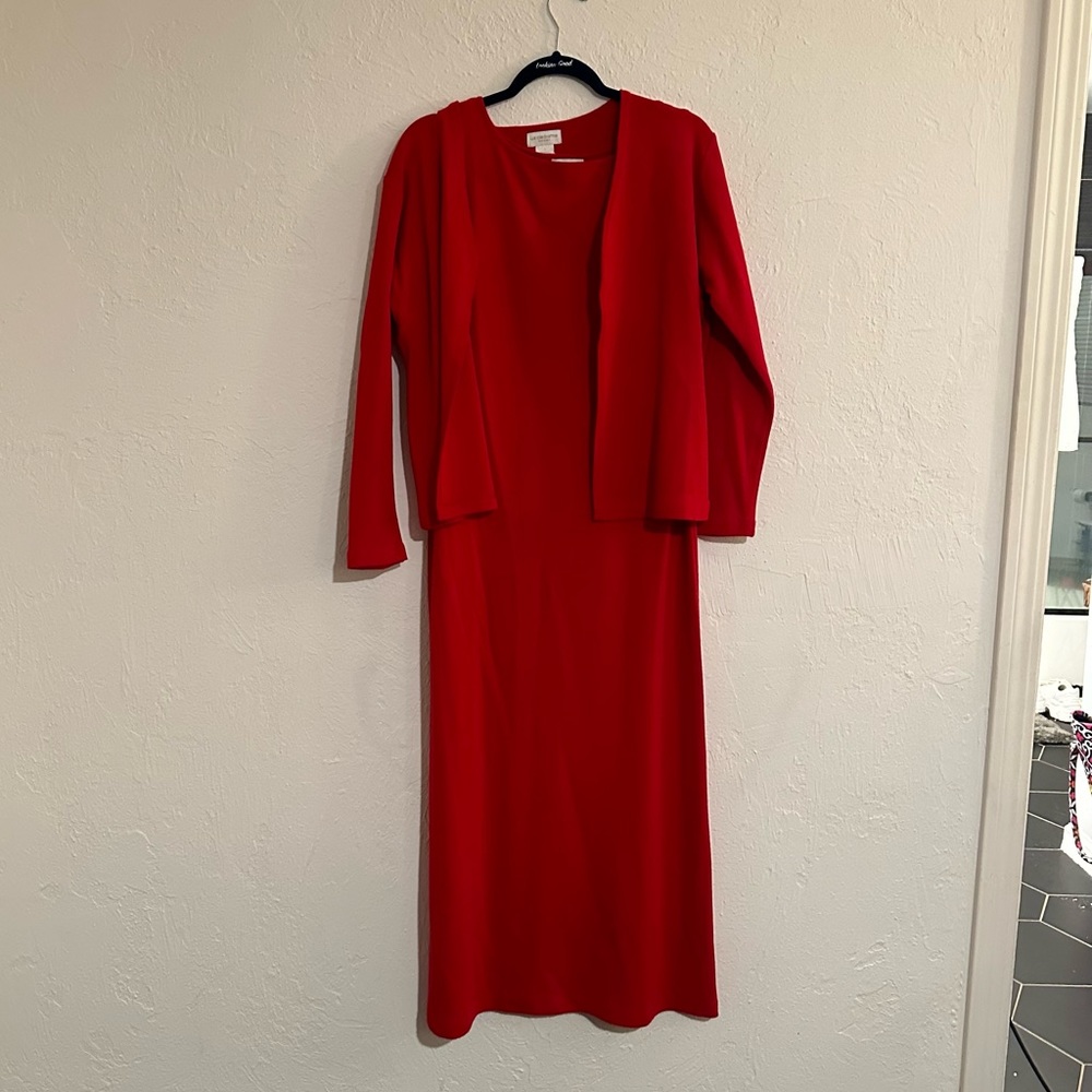 Liz Claiborne 90s Dress and Cardigan